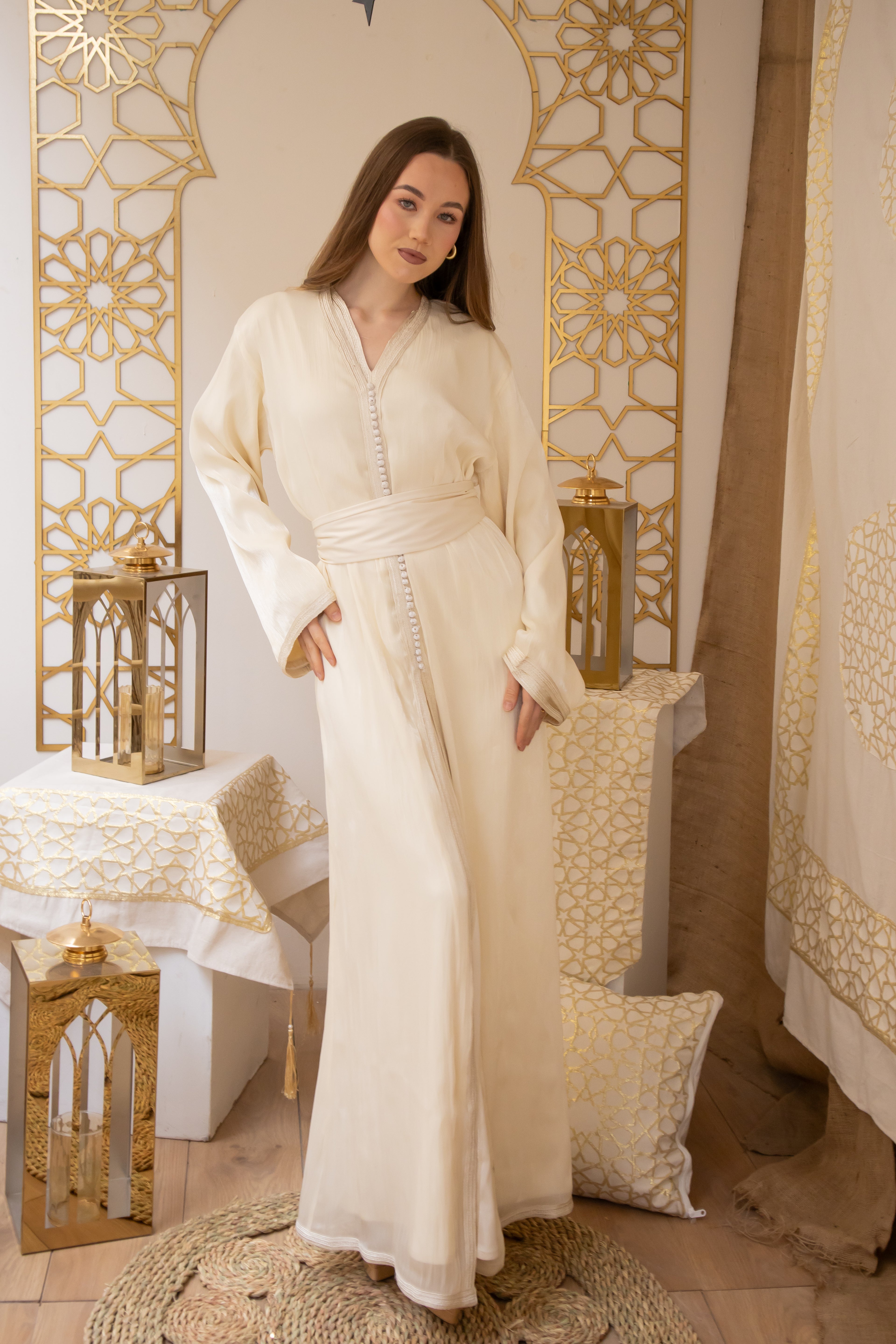 Golden Mirage – Two-Piece Kaftan