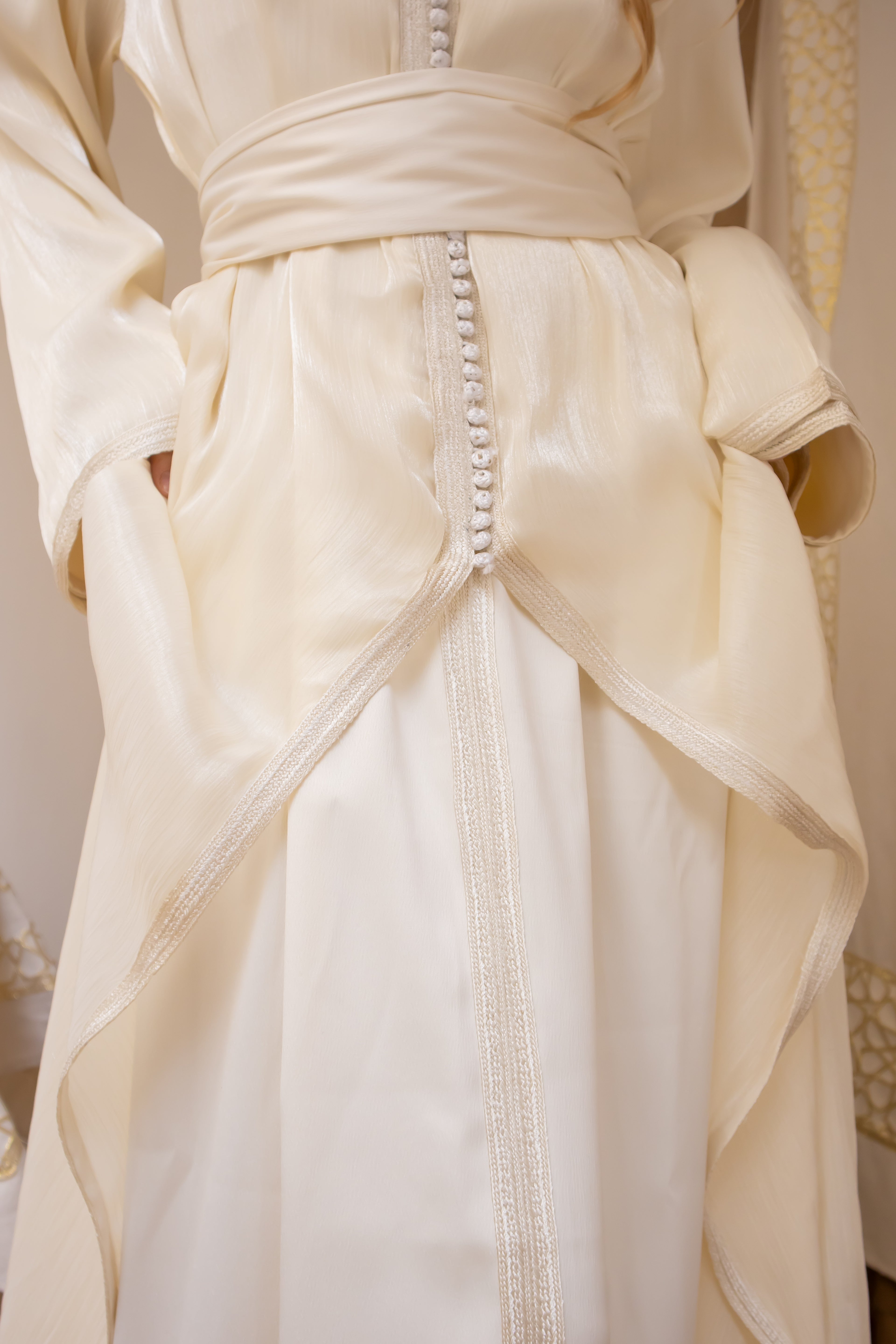 Golden Mirage – Two-Piece Kaftan