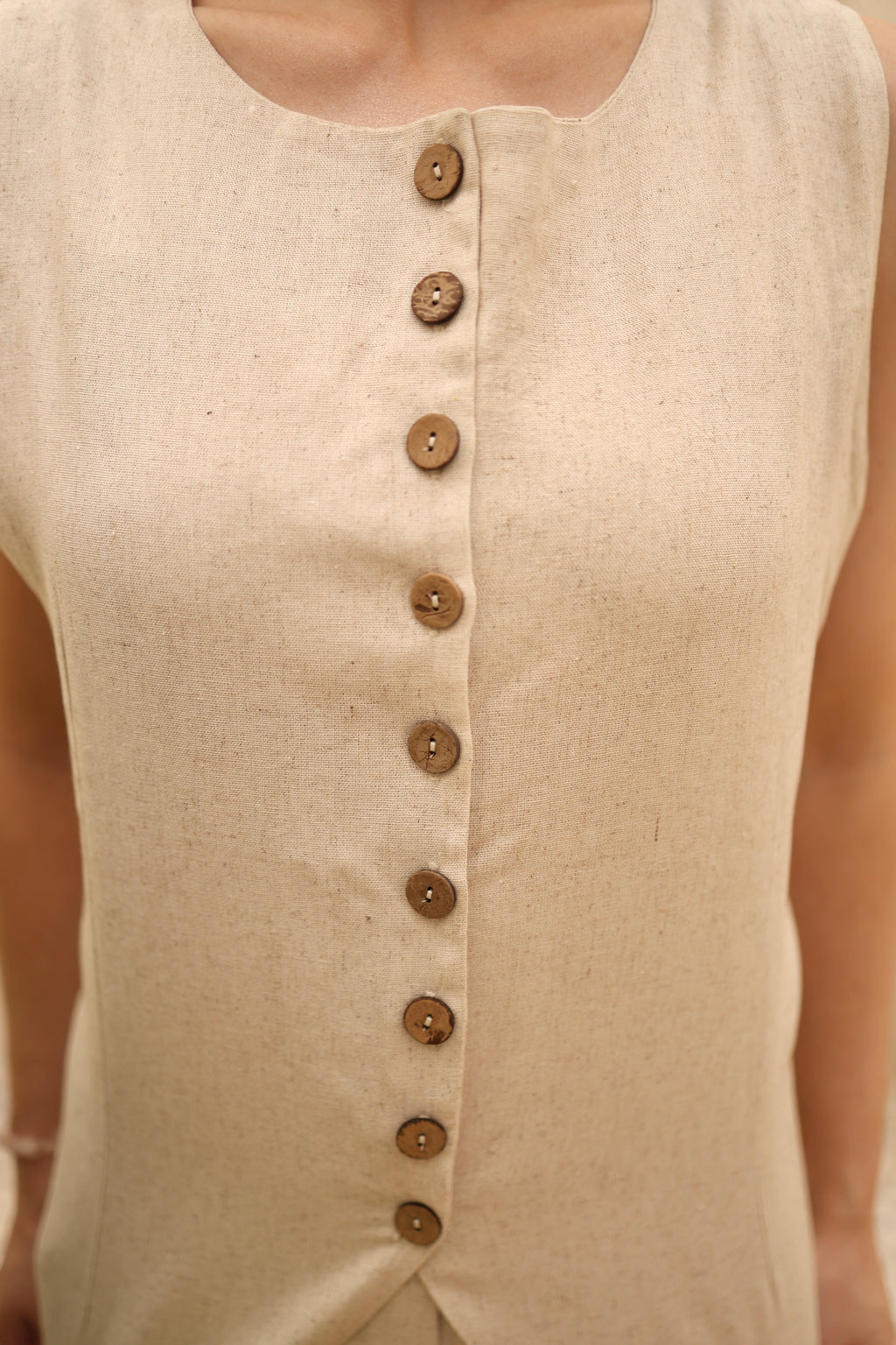 Linen Vest Top