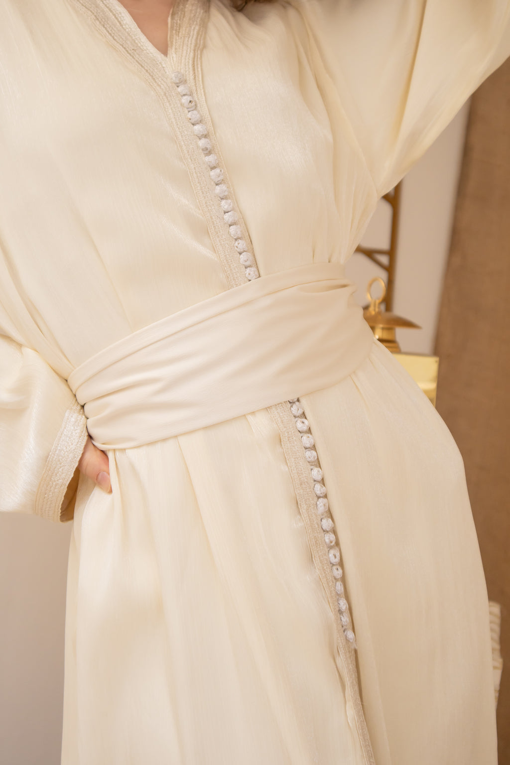 Golden Mirage – Two-Piece Kaftan