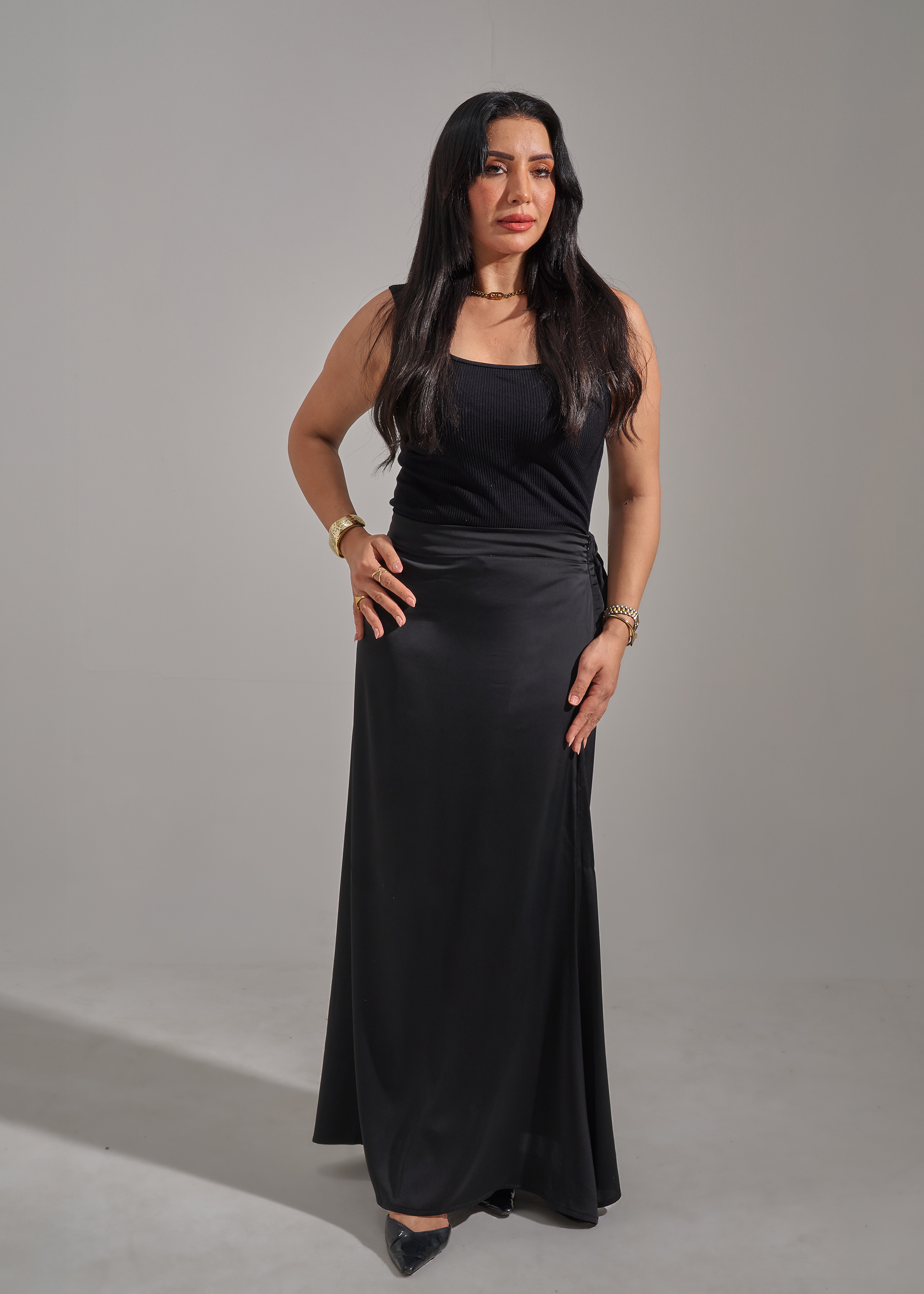 Satin set - Black