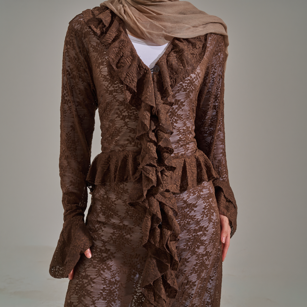 Mocha Lace Dress