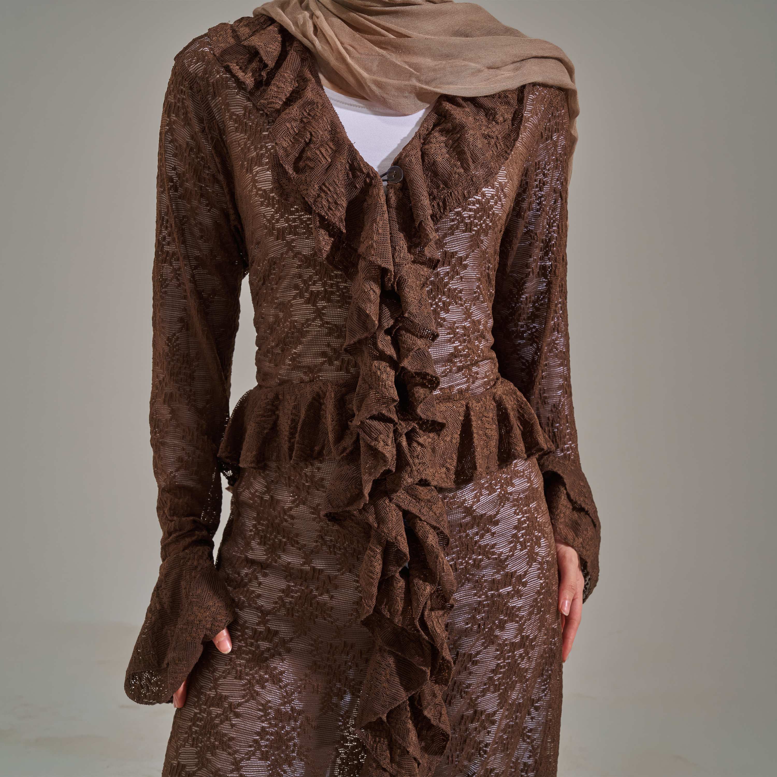 Mocha Lace Dress