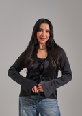 Satin Blouse - Black