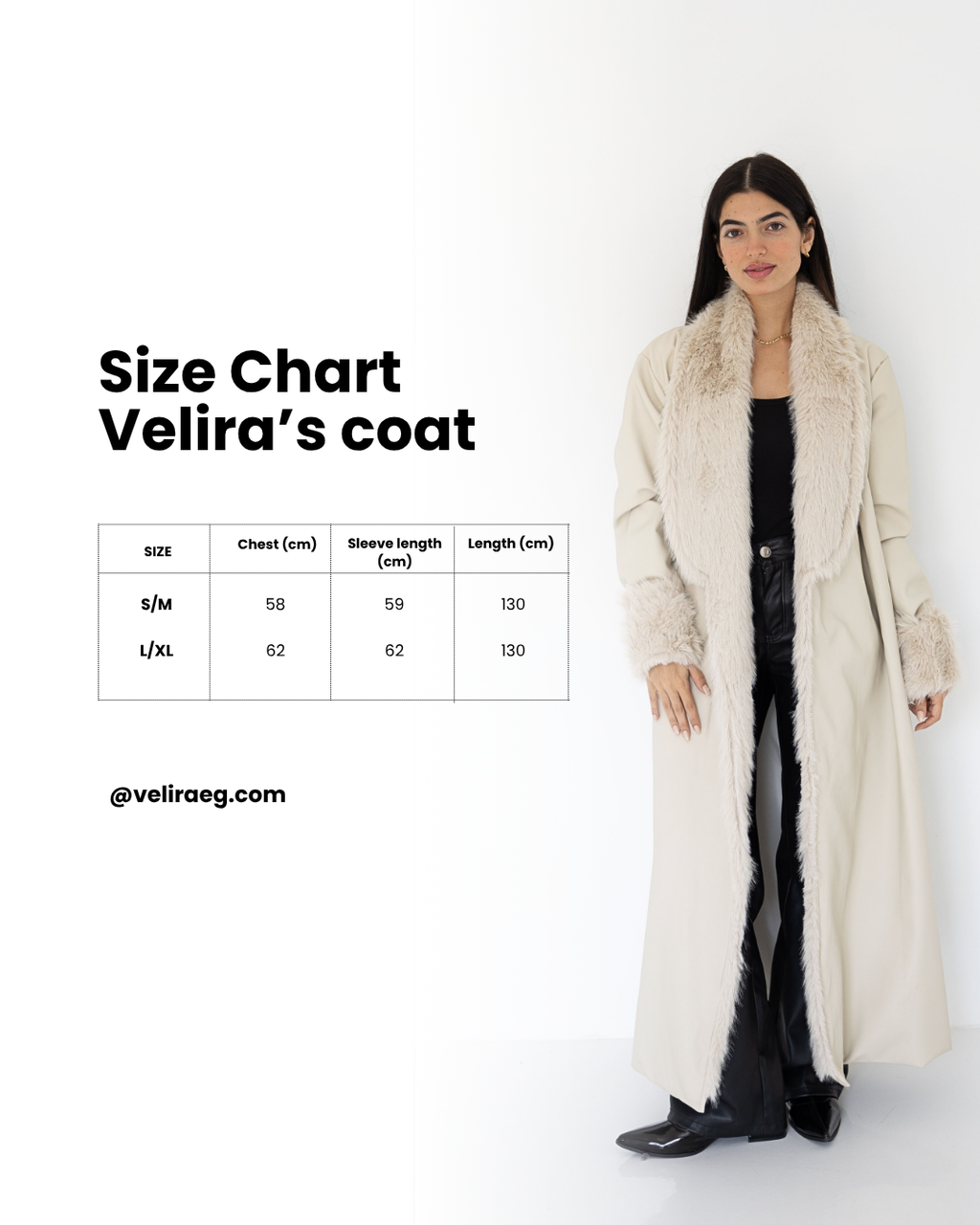 Premium Beige Faux Leather Coat