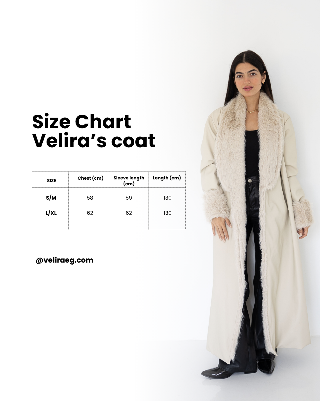 Premium Beige Faux Leather Coat
