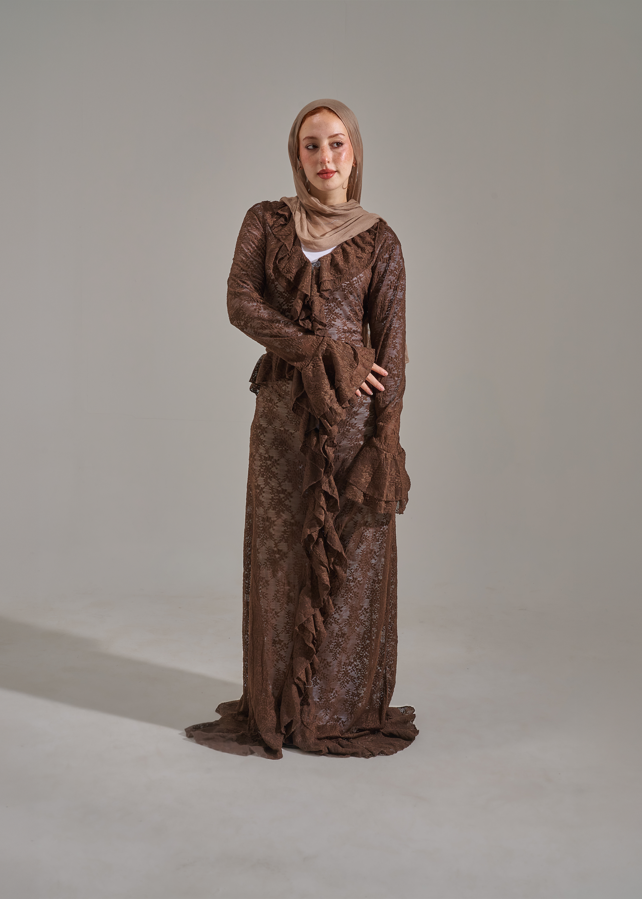 Mocha Lace Dress