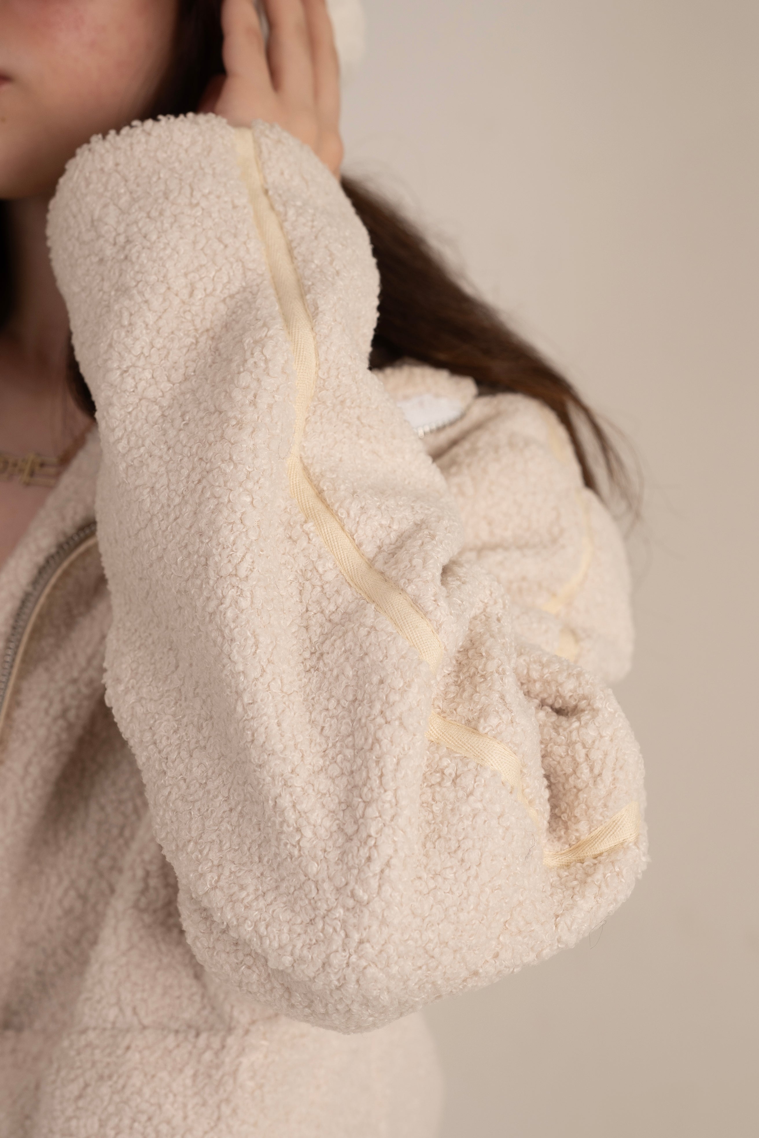 Off-White Faux Fur Jacket