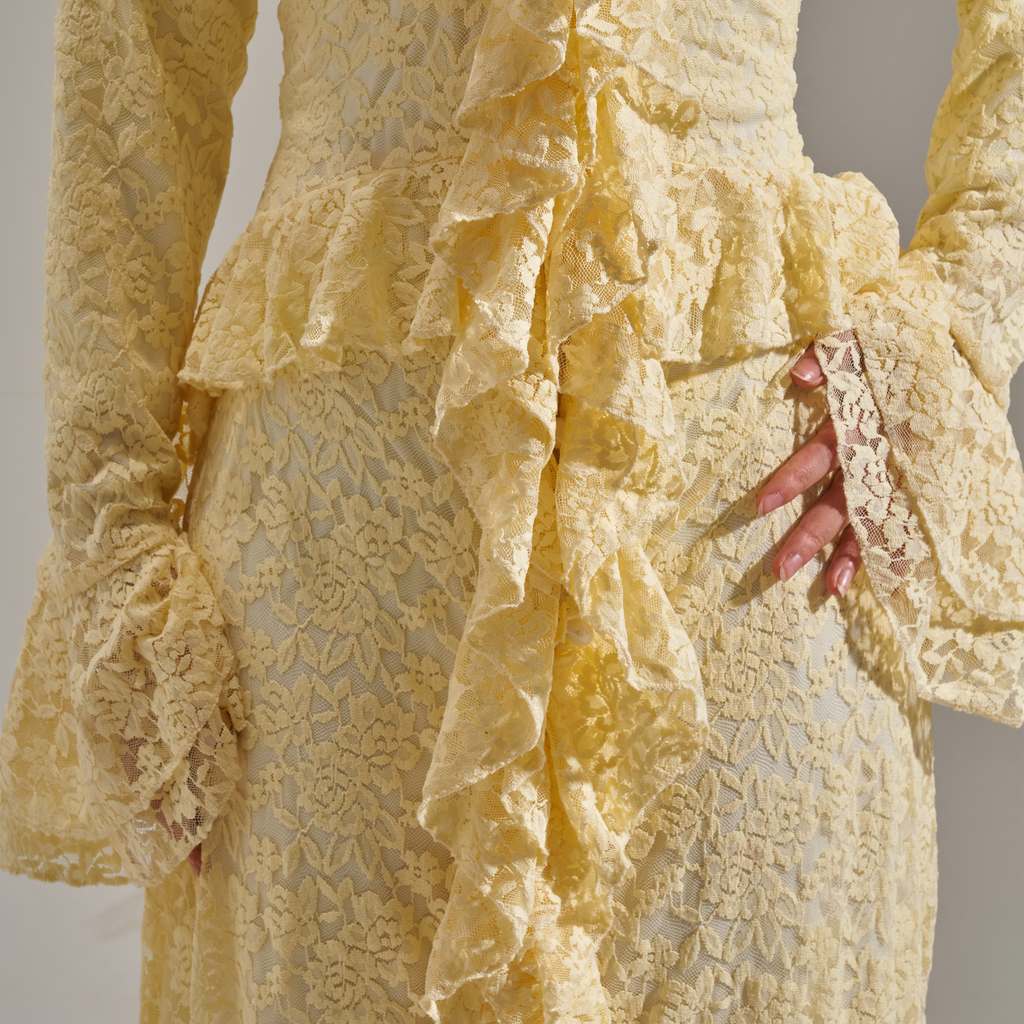 Lemon Lace dress