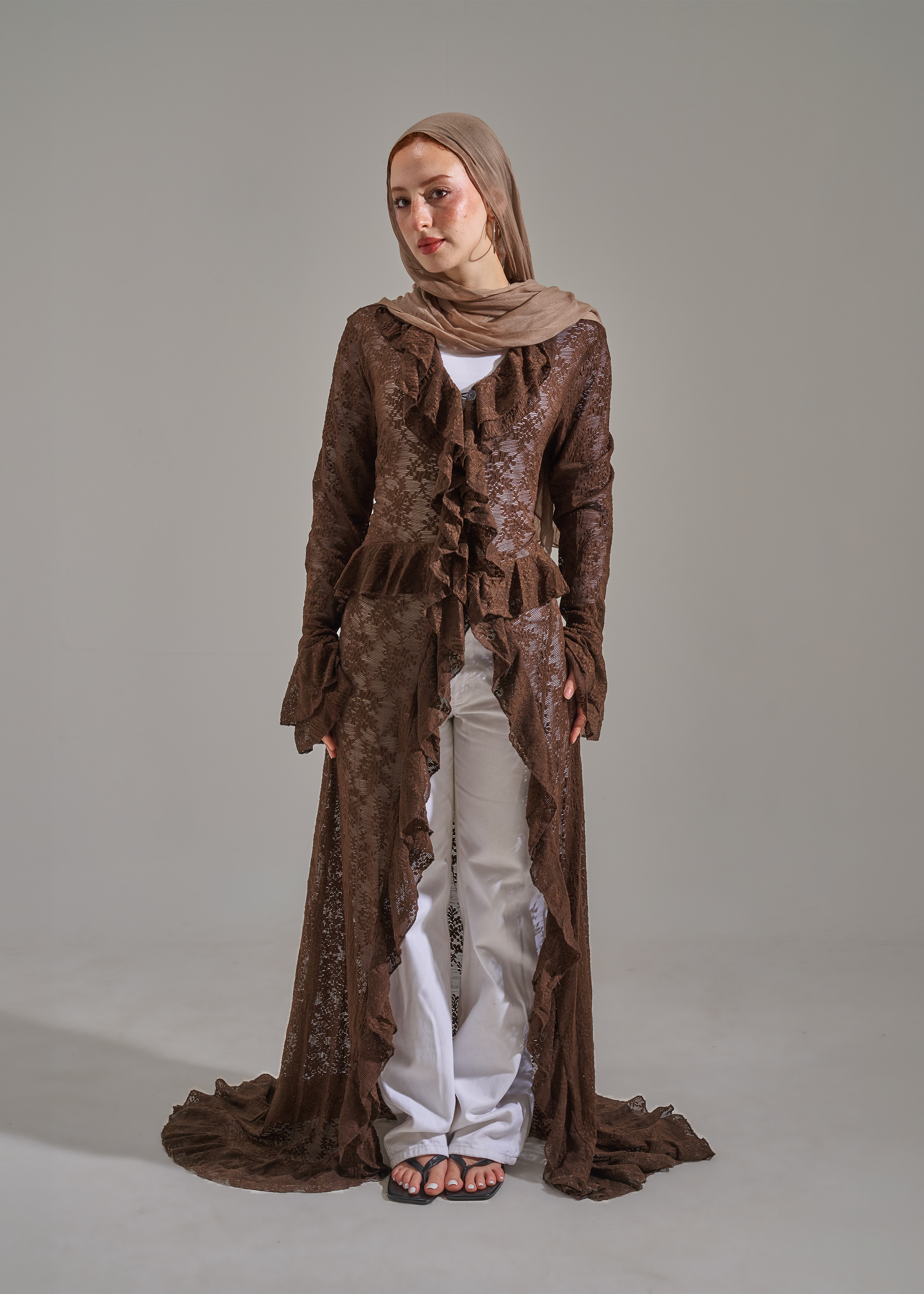 Mocha Lace Dress