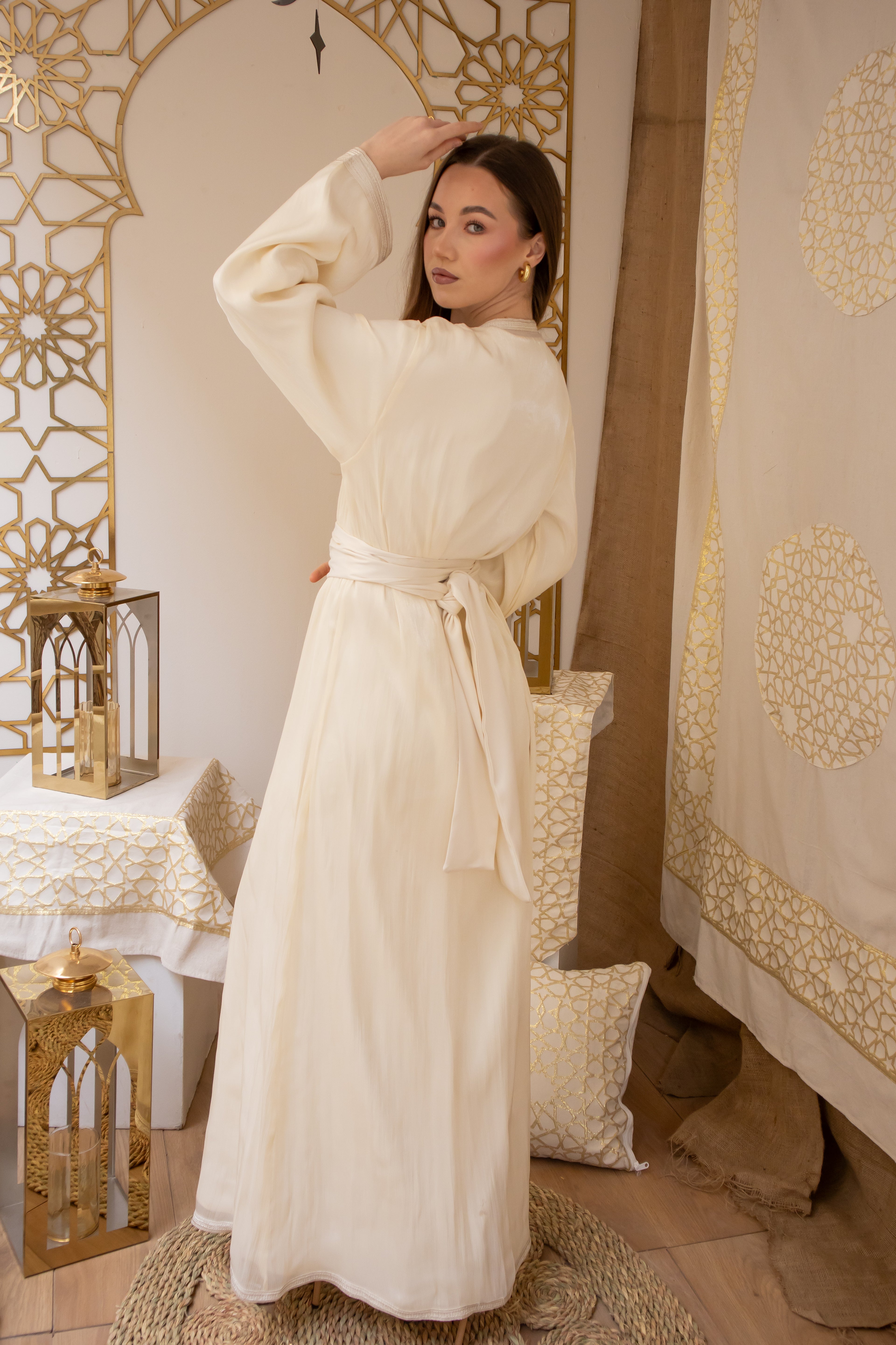 Golden Mirage – Two-Piece Kaftan
