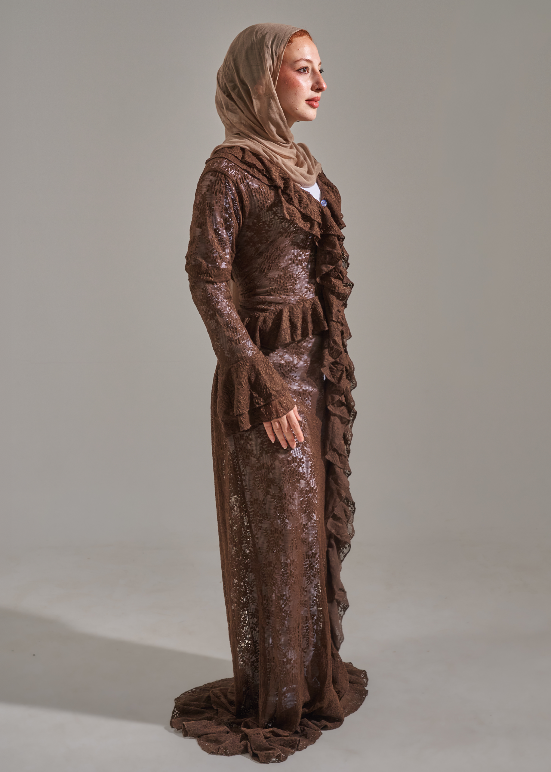 Mocha Lace Dress