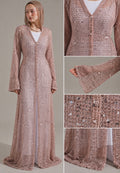 Shimmer dress - dusty pink