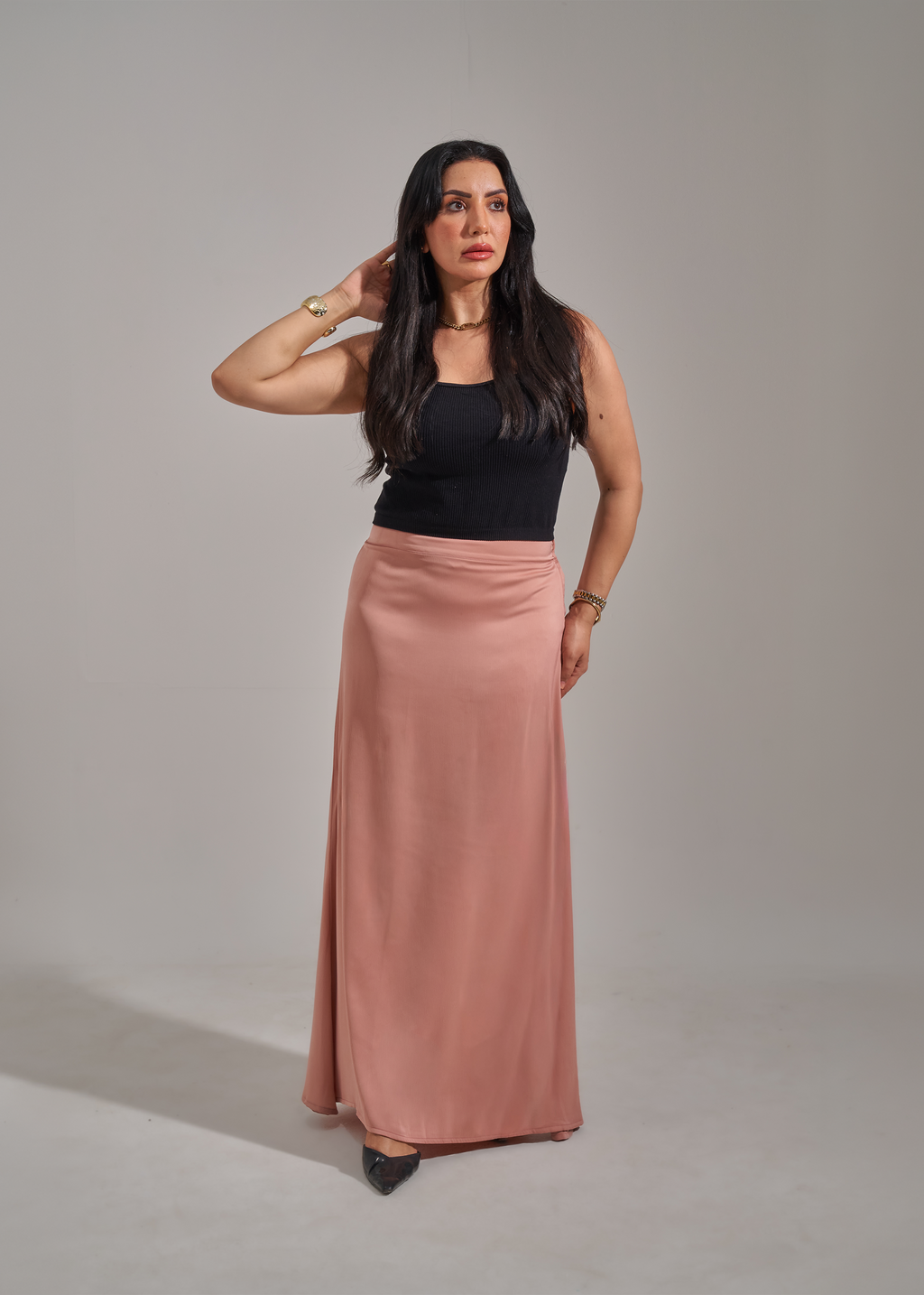 Satin set - Dusty rose