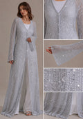 Shimmer dress - silver