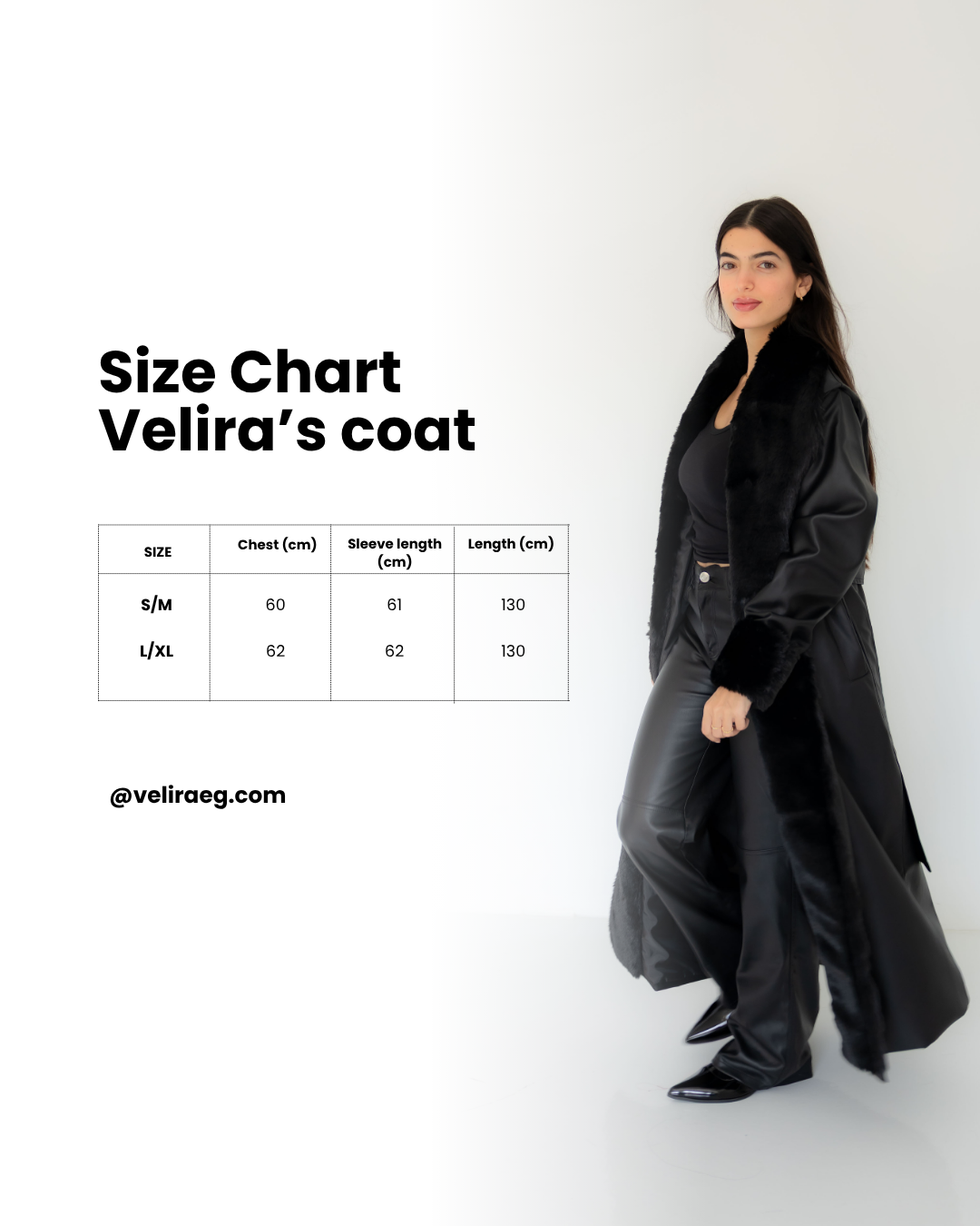 Premium Black Faux Leather Coat