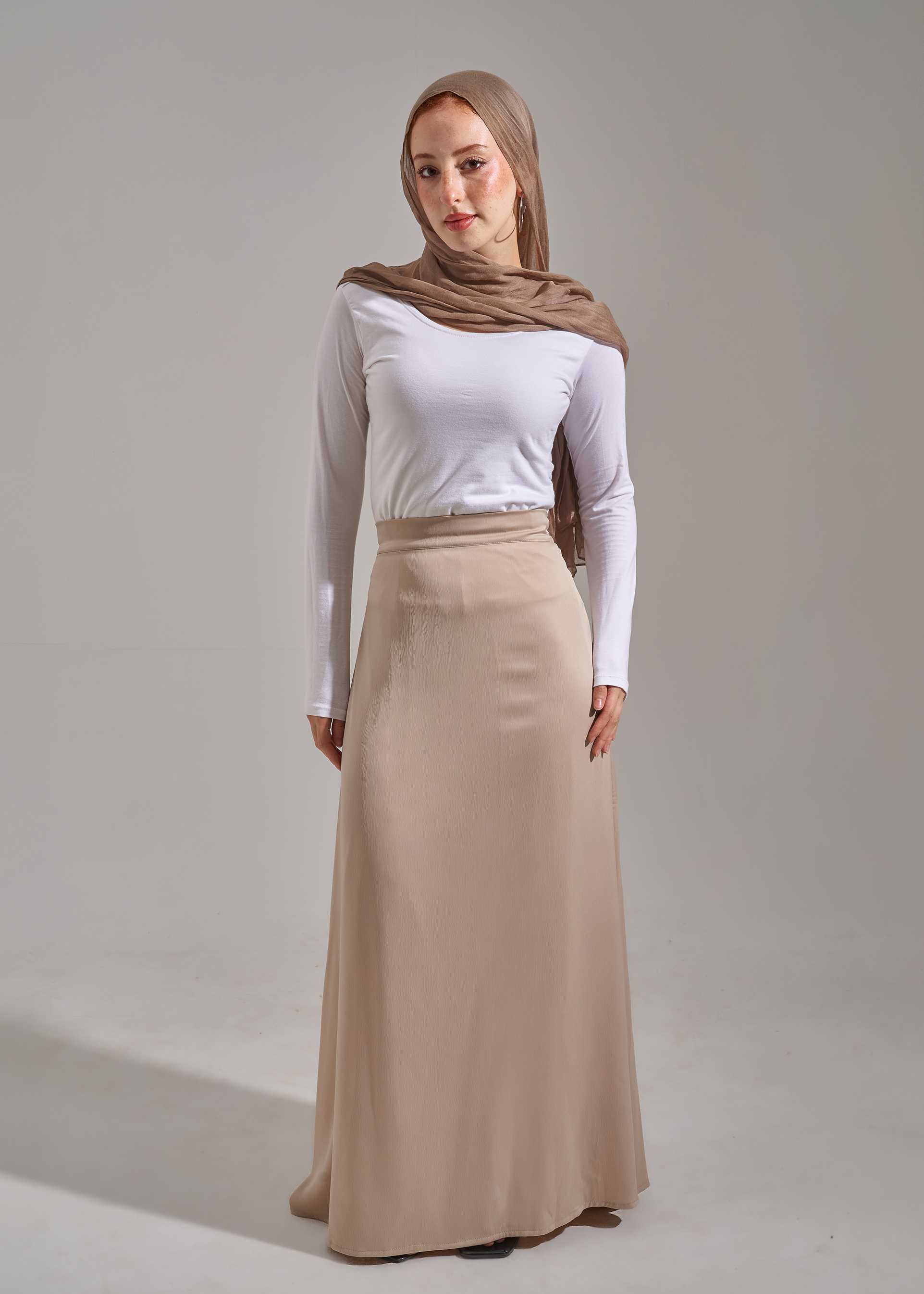 Mermaid Satin skirt - Beige